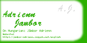 adrienn jambor business card