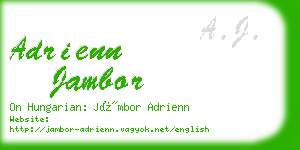 adrienn jambor business card